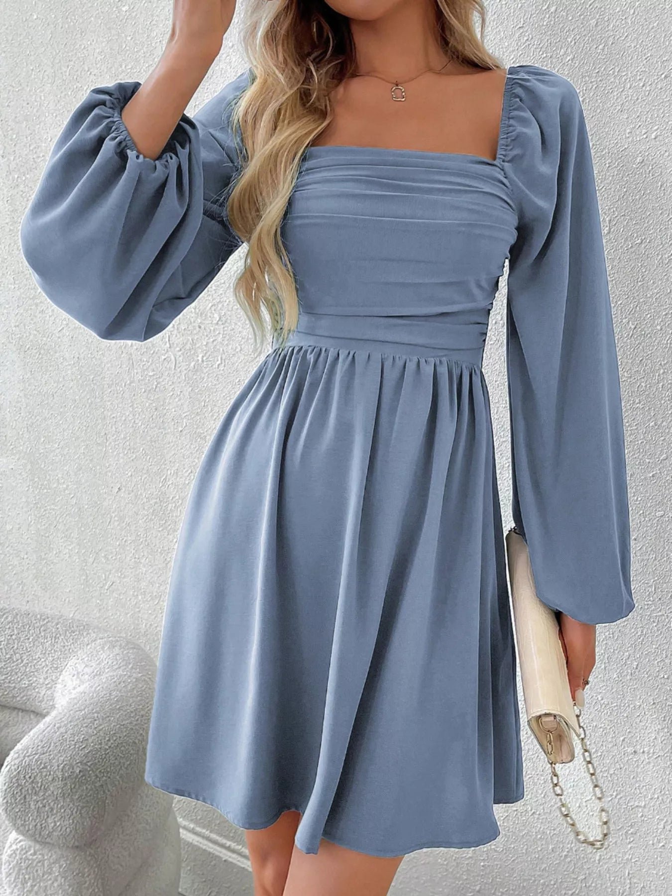 Daisy Rue Ruched Babydoll Mini Dress | 8 Colors | Poundton - Image 17