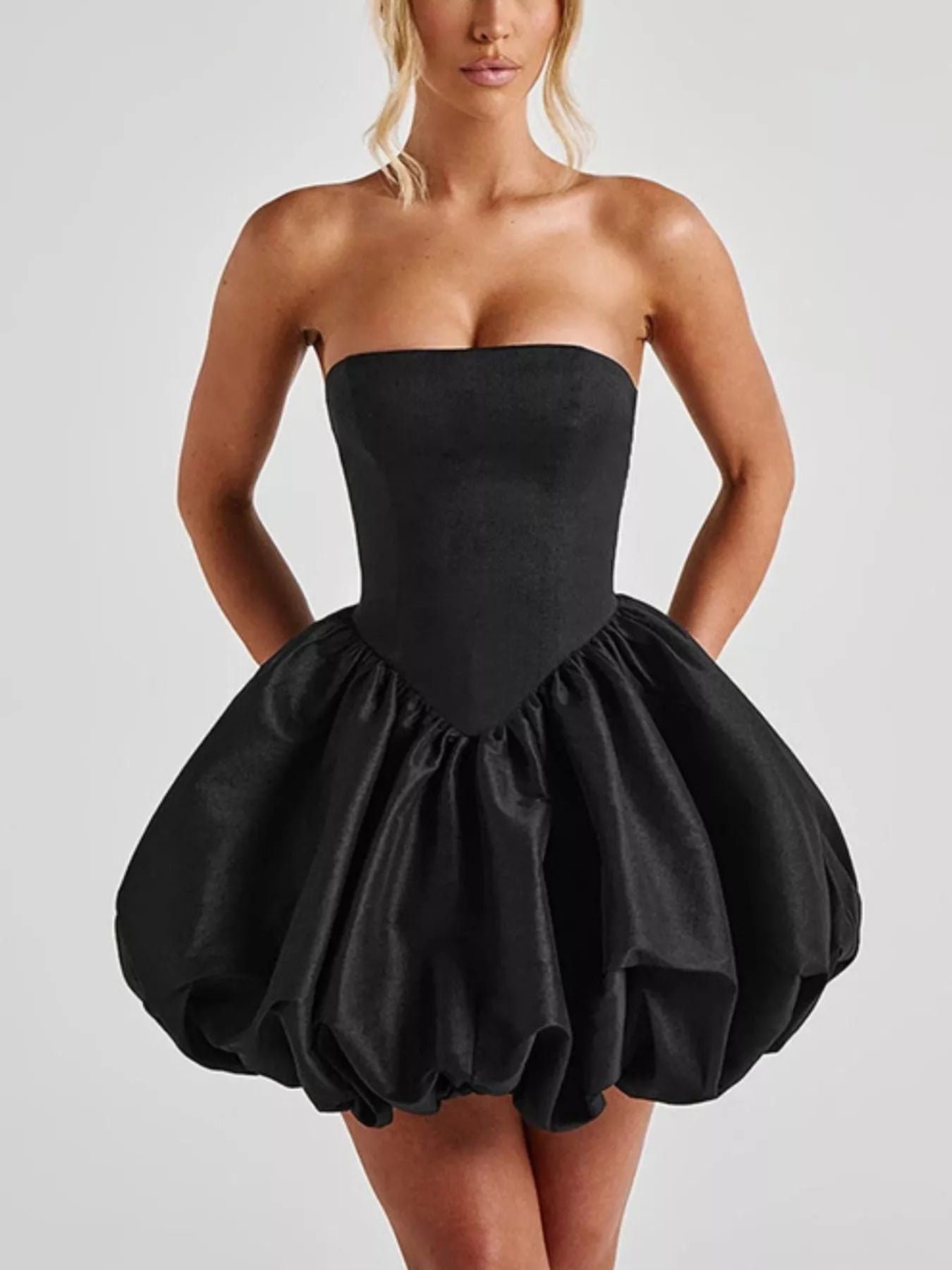 The Dynasty Bow Mini Bubble Dress | 2 Colors - Image 10