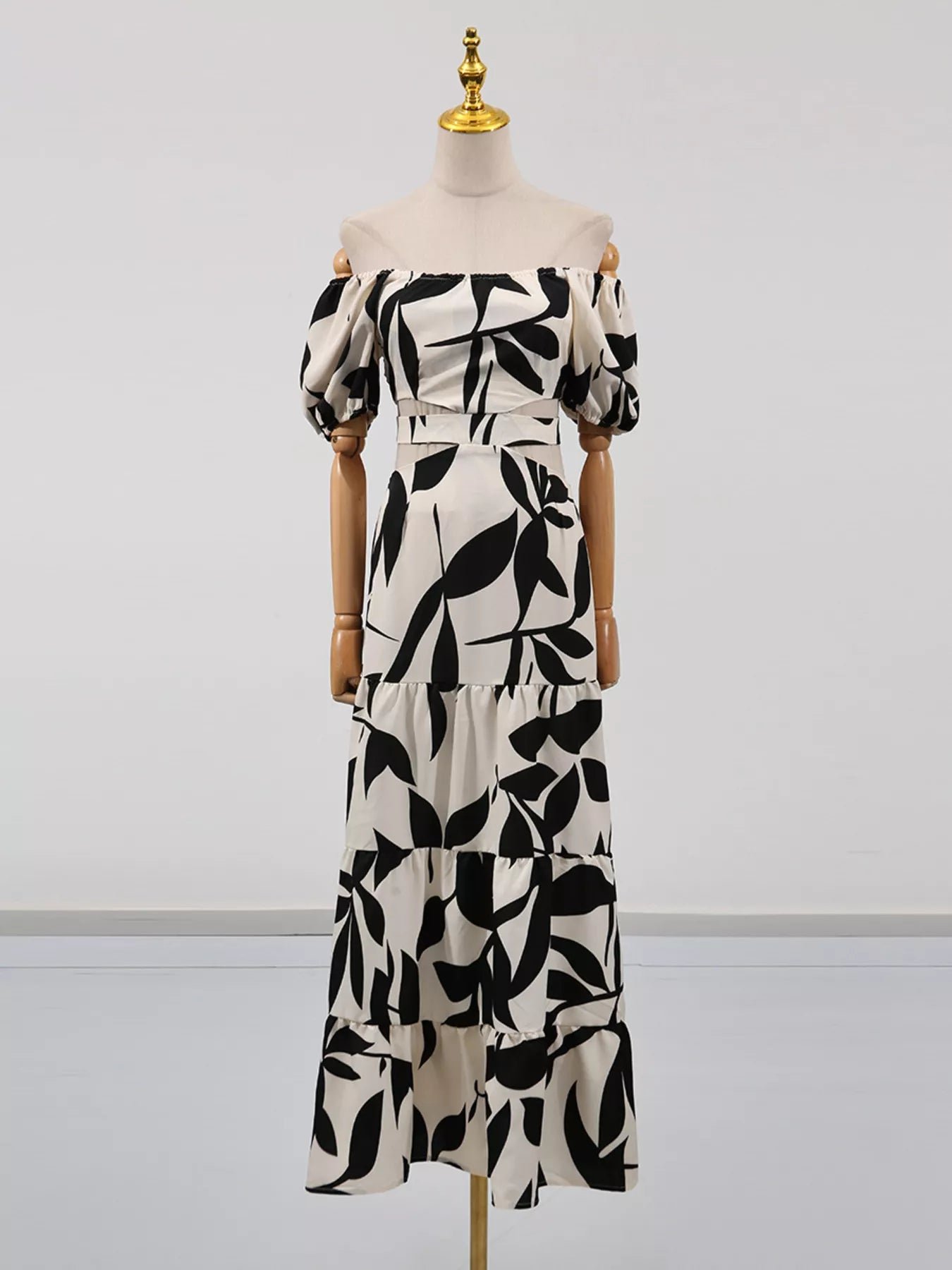 Lake Como Ruffle Off-Shoulder Cutout Maxi Dress | 3 Colors | Poundton - Image 5