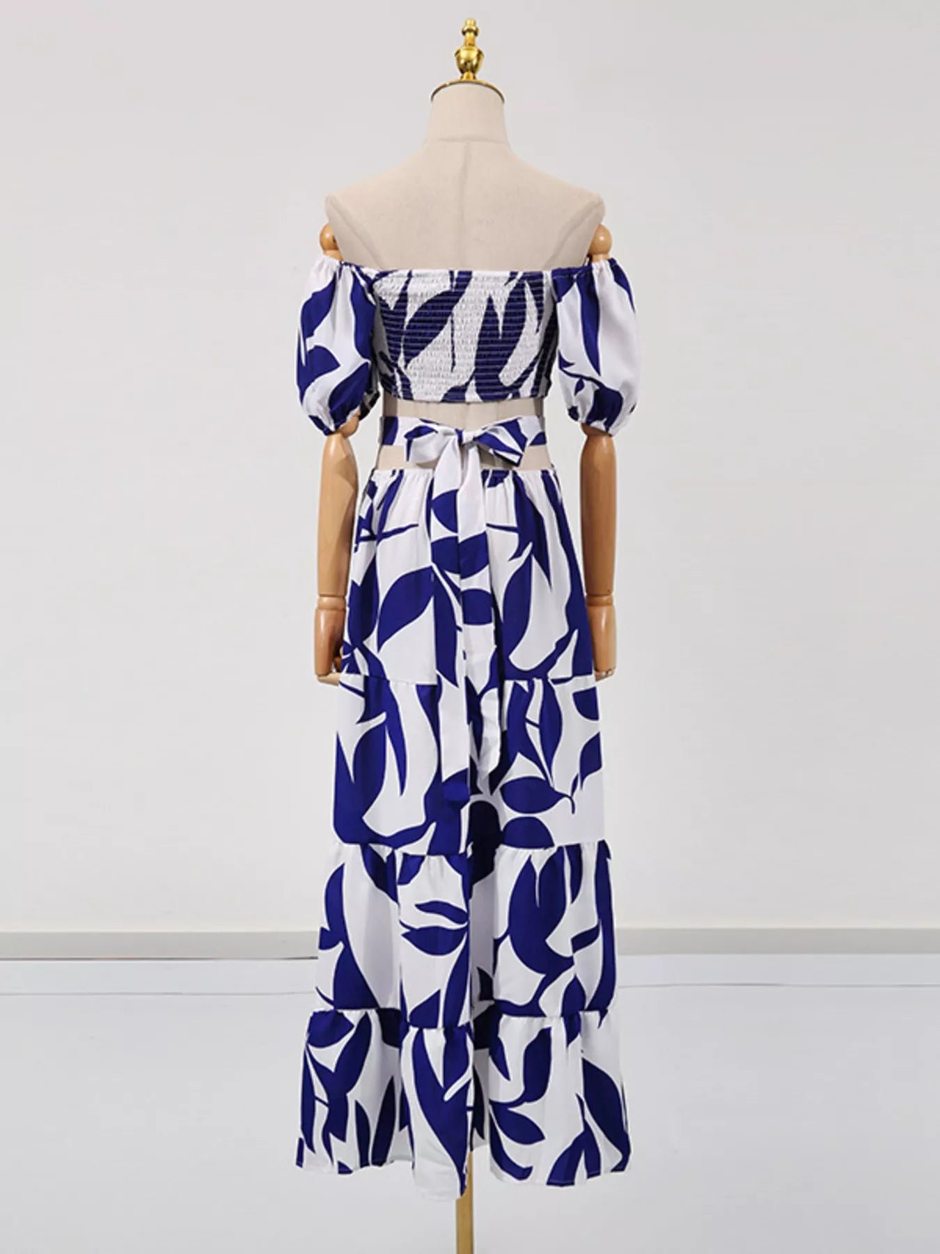 Lake Como Ruffle Off-Shoulder Cutout Maxi Dress | 3 Colors | Poundton - Image 9