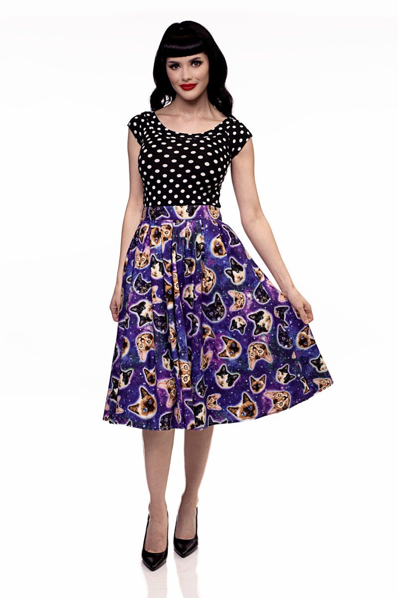 Boat Neck Top in Polka Dots | Retrolicious - Image 8