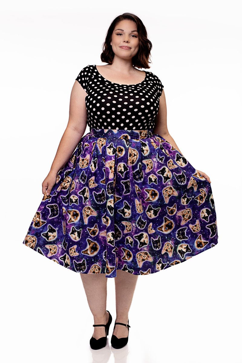 Boat Neck Top in Polka Dots | Retrolicious - Image 9