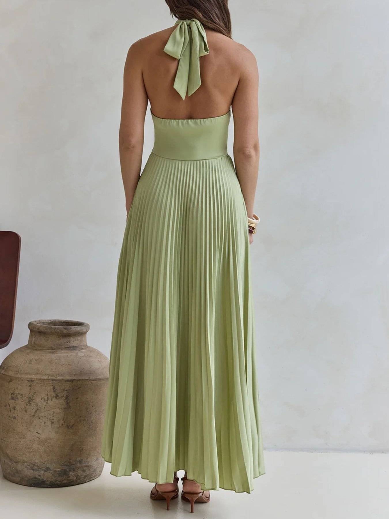 Pastel Reverie Halter Maxi Dress | 2 Colors | Poundton - Image 3