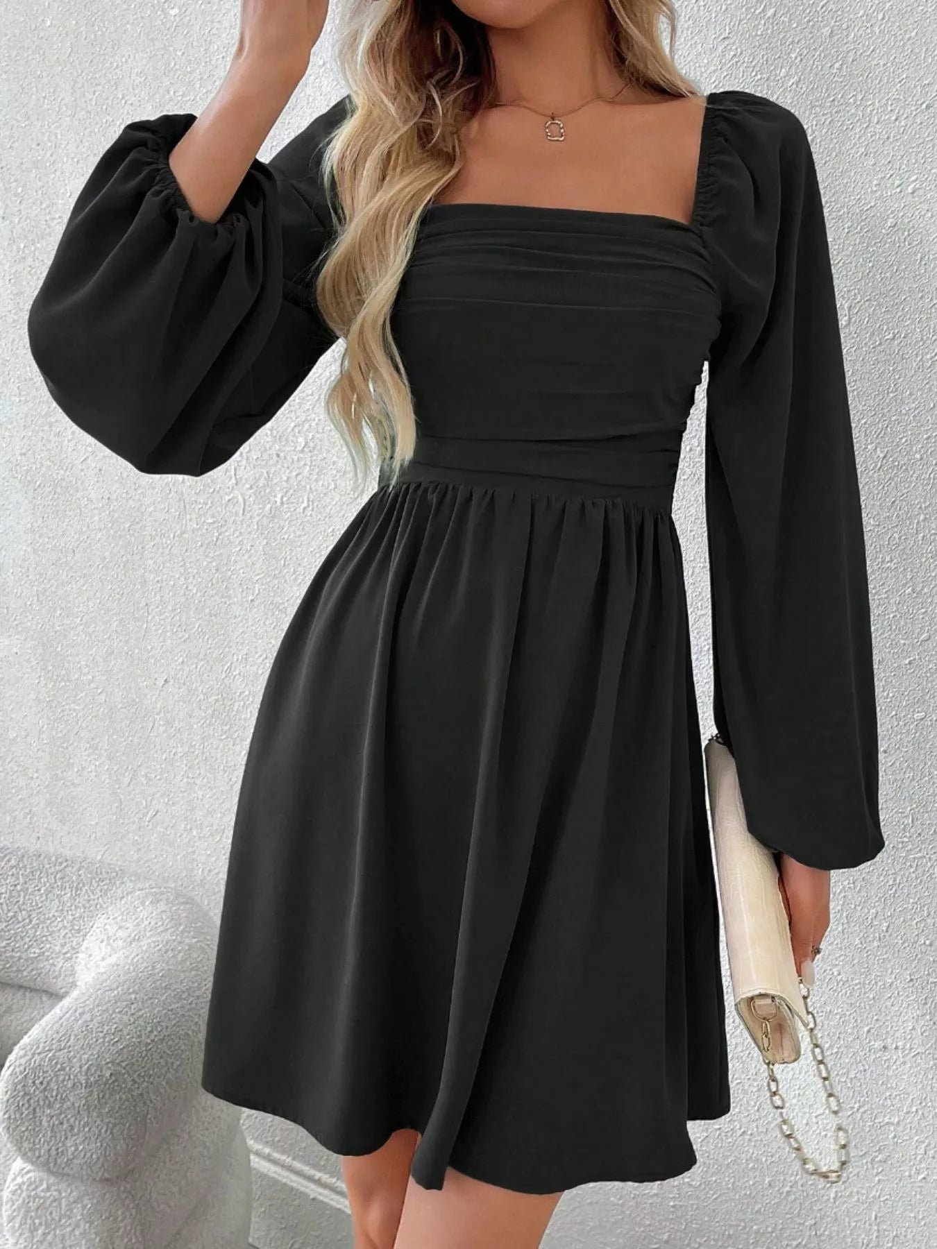 Daisy Rue Ruched Babydoll Mini Dress | 8 Colors | Poundton - Image 15