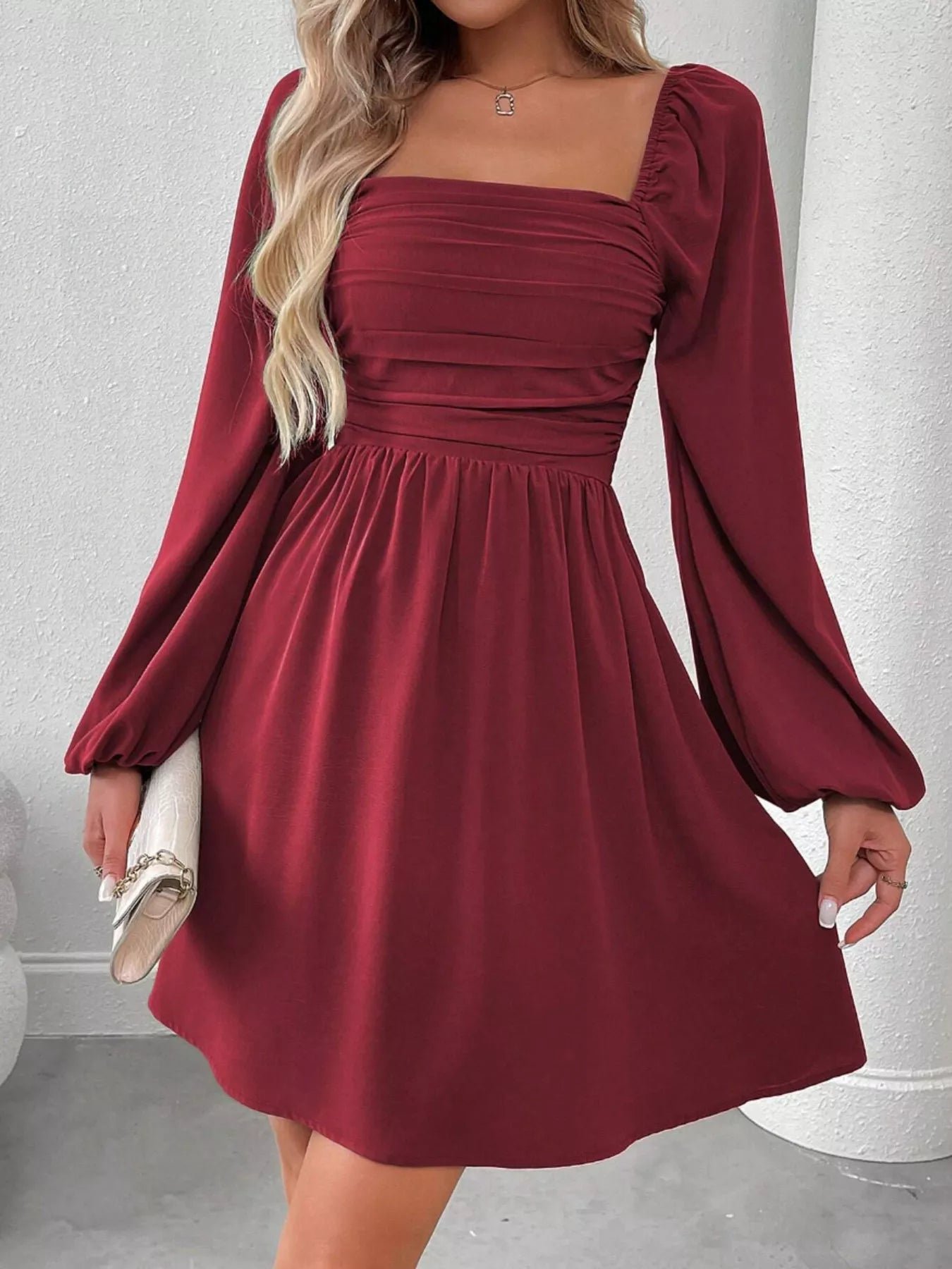 Daisy Rue Ruched Babydoll Mini Dress | 8 Colors | Poundton - Image 11