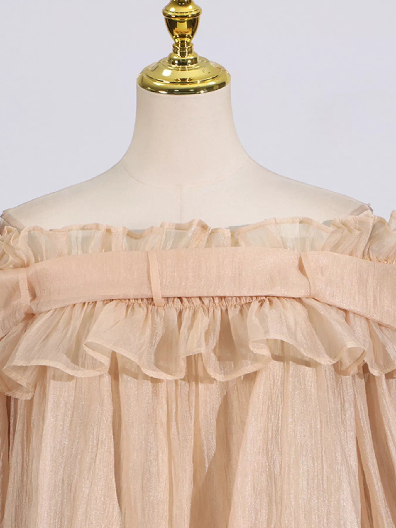 Seraphine Ruffle Off-Shoulder Blouse | 4 Colors | Poundton - Image 9