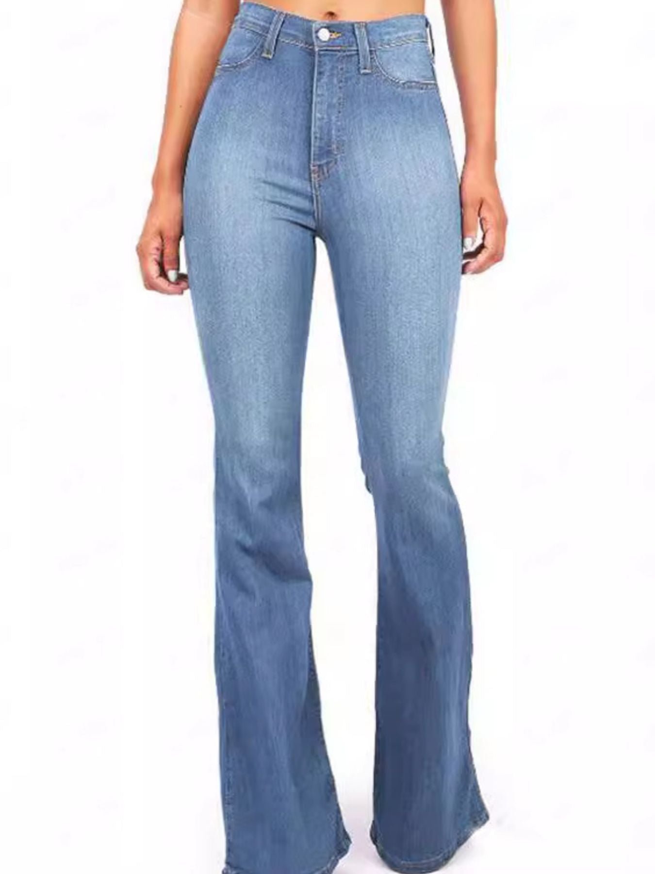 Curve-Enhancing High-Rise Bootcut Denim | 3 Colors | Poundton - Image 2