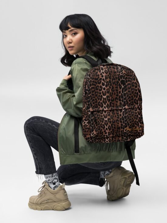 Emma Take On The Day Medium Backpack in OG Leopard | Pinup Couture Relaxed