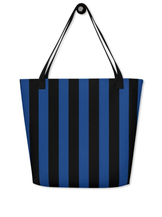 Bethany Large Shopper Tote Bag in Nevermore Stripe | Pinup Couture Relaxed