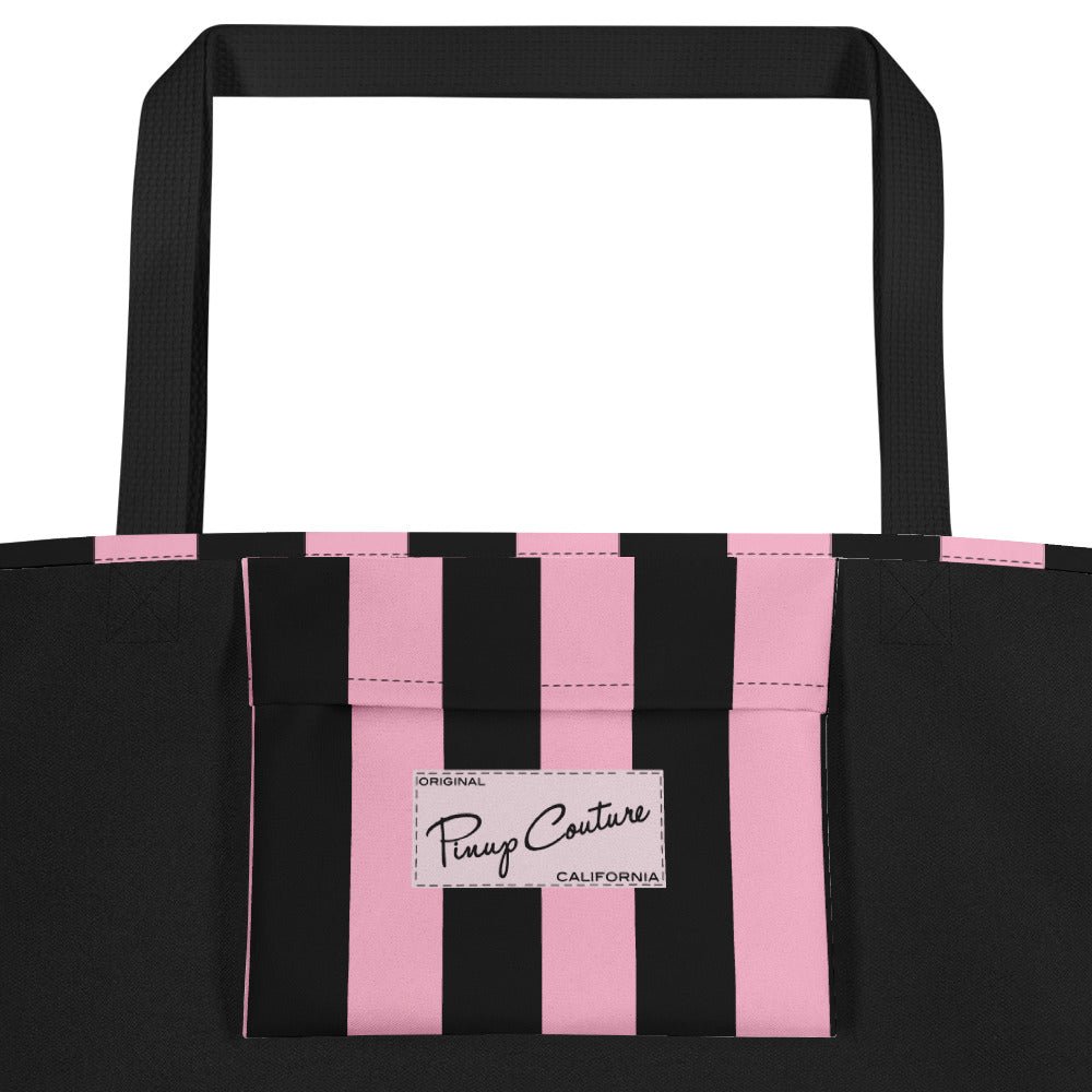 Bethany Large Shopper Tote Bag in Cotton Candy Mark Stripe | Pinup Couture Relaxed - Image 4