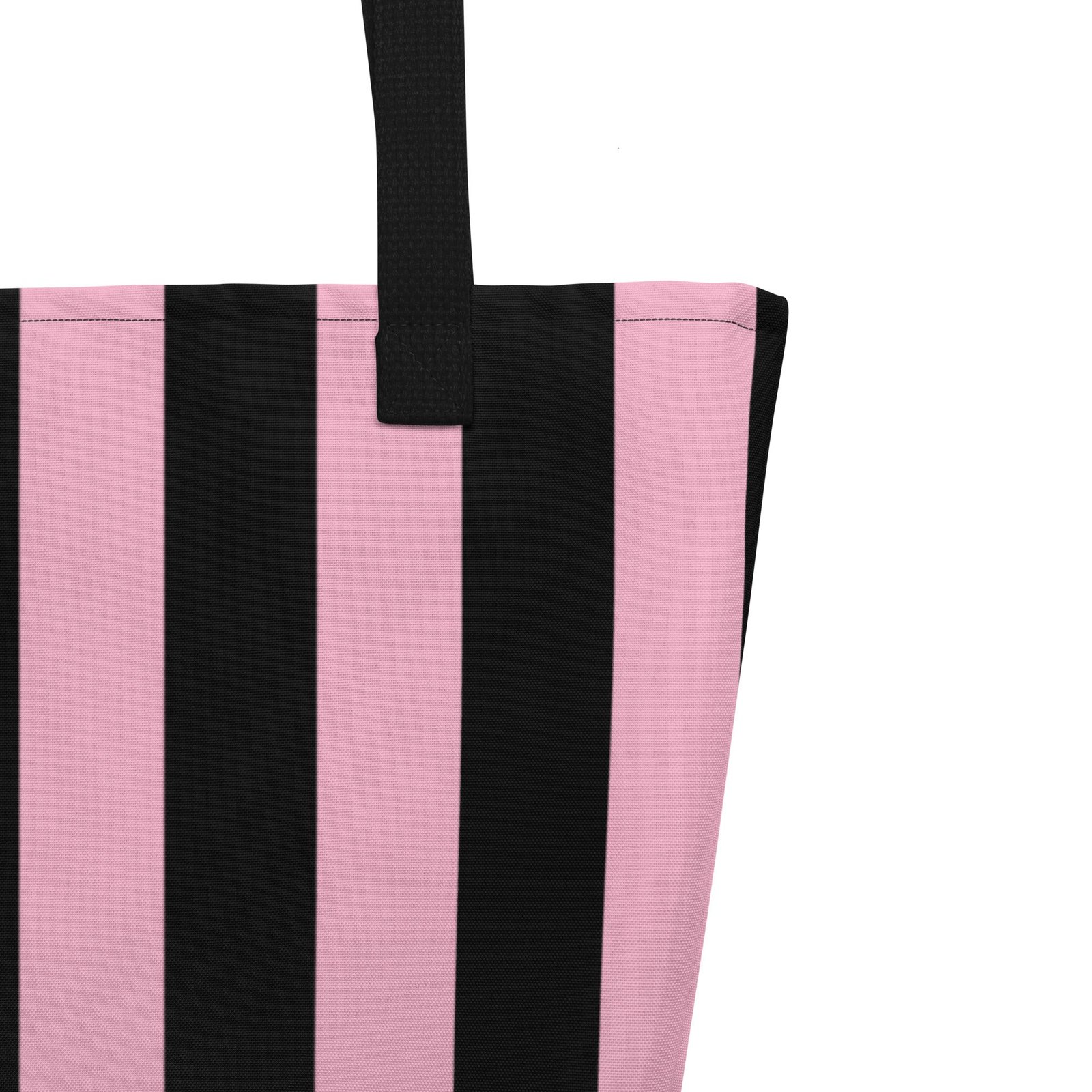 Bethany Large Shopper Tote Bag in Cotton Candy Mark Stripe | Pinup Couture Relaxed - Image 6