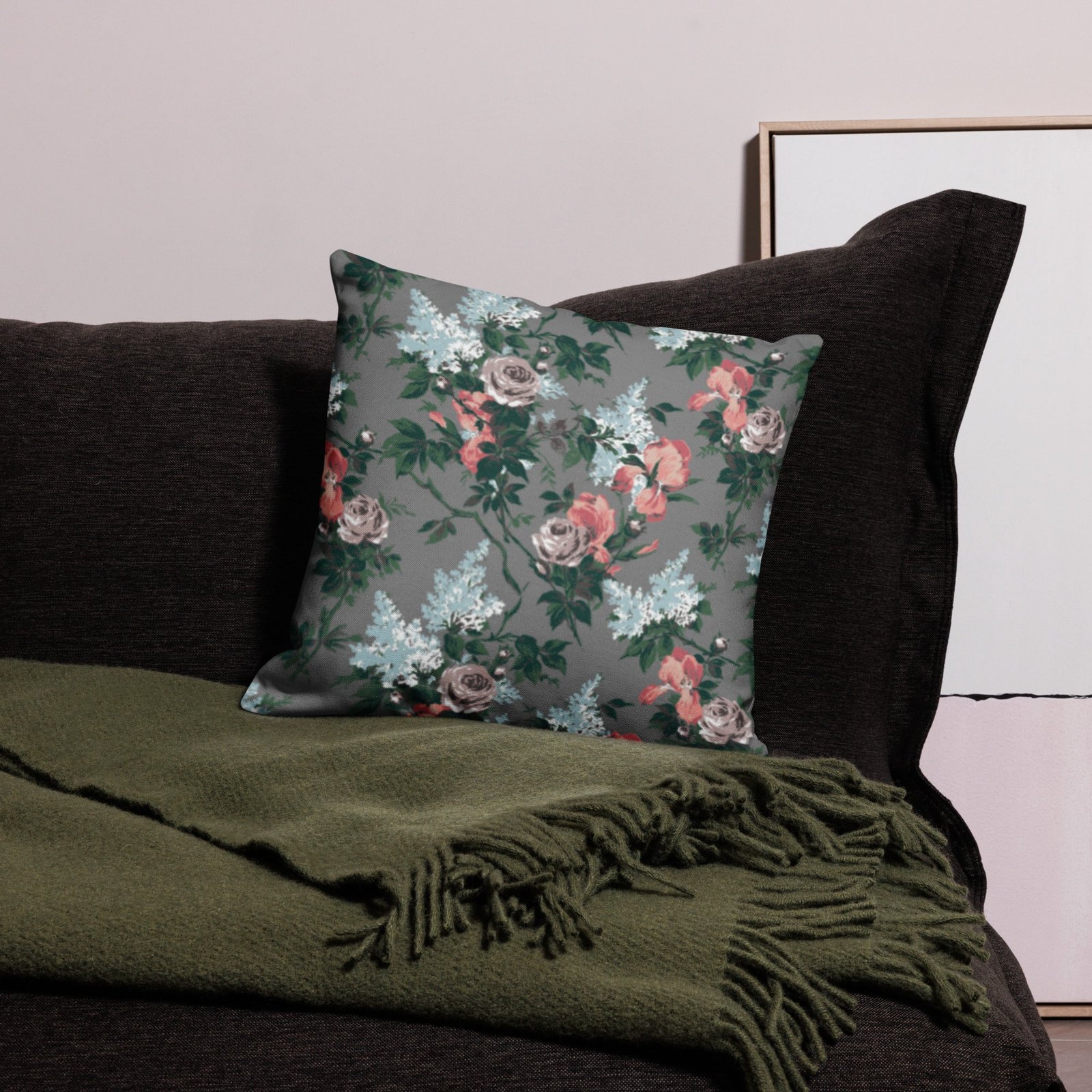 Premium Pillow J'Adore Bella Roses Print | 3 Sizes | Pinup Couture Home - Image 2