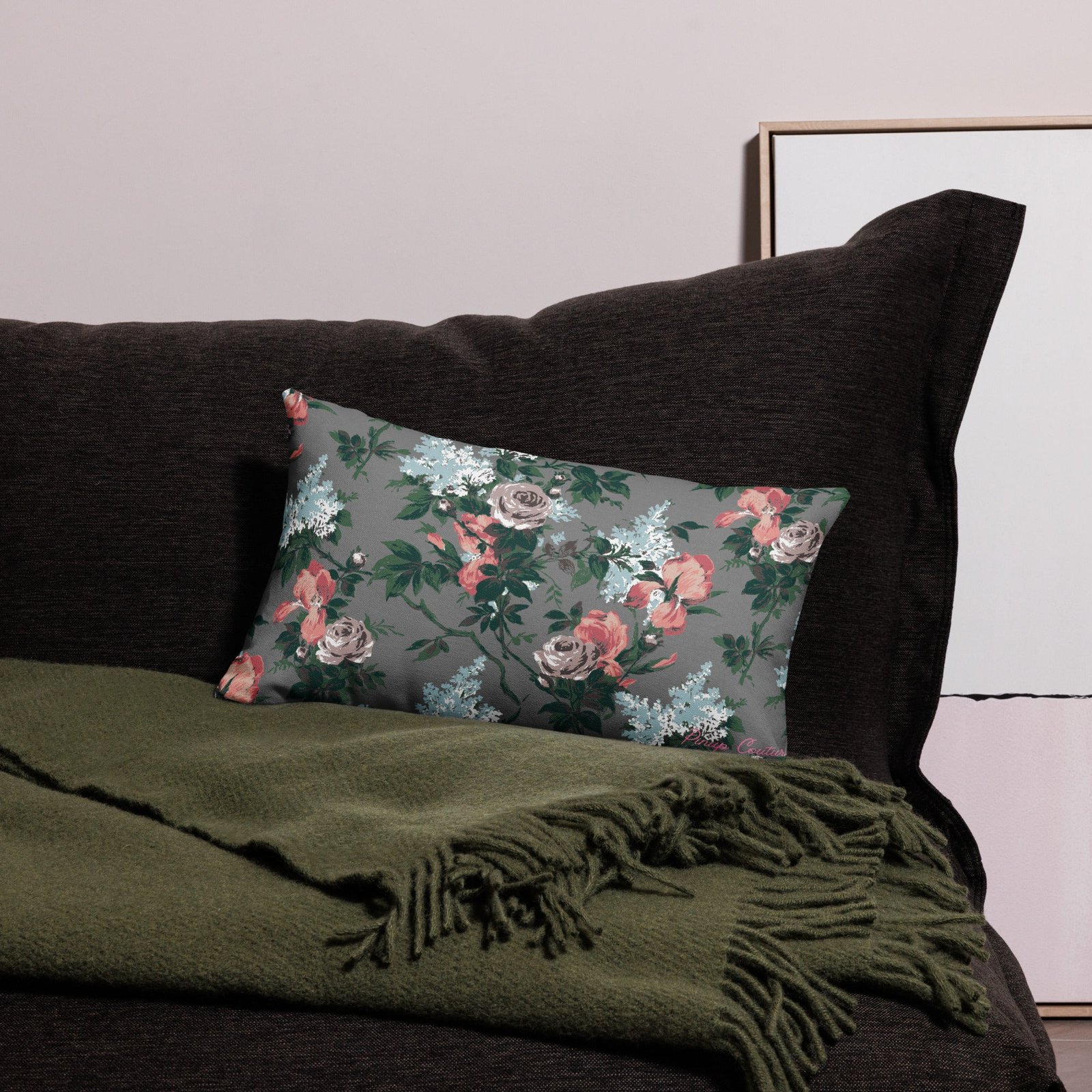 Premium Pillow J'Adore Bella Roses Print | 3 Sizes | Pinup Couture Home - Image 4