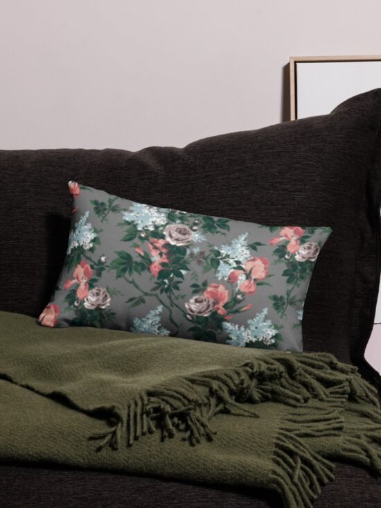Premium Pillow J'Adore Bella Roses Print  | 3 Sizes | Pinup Couture Home