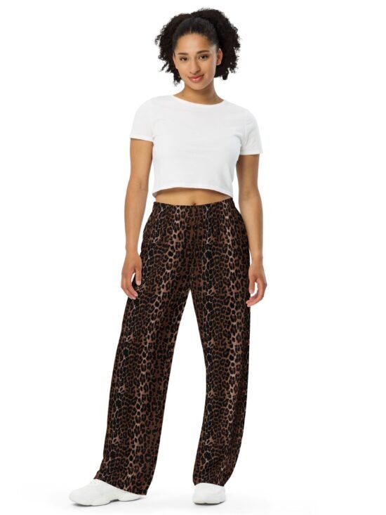 Hattie OG Leopard Wide-Leg Lounge Pants | Pinup Couture Relaxed