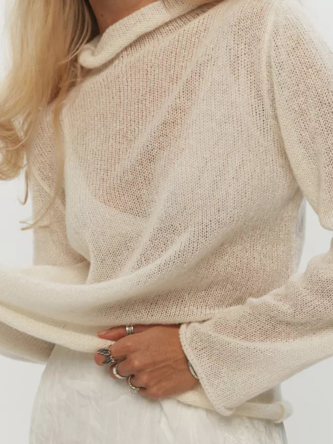 Soft Knit Mock Neck Sweater | 7 Colors | Poundton - Image 4