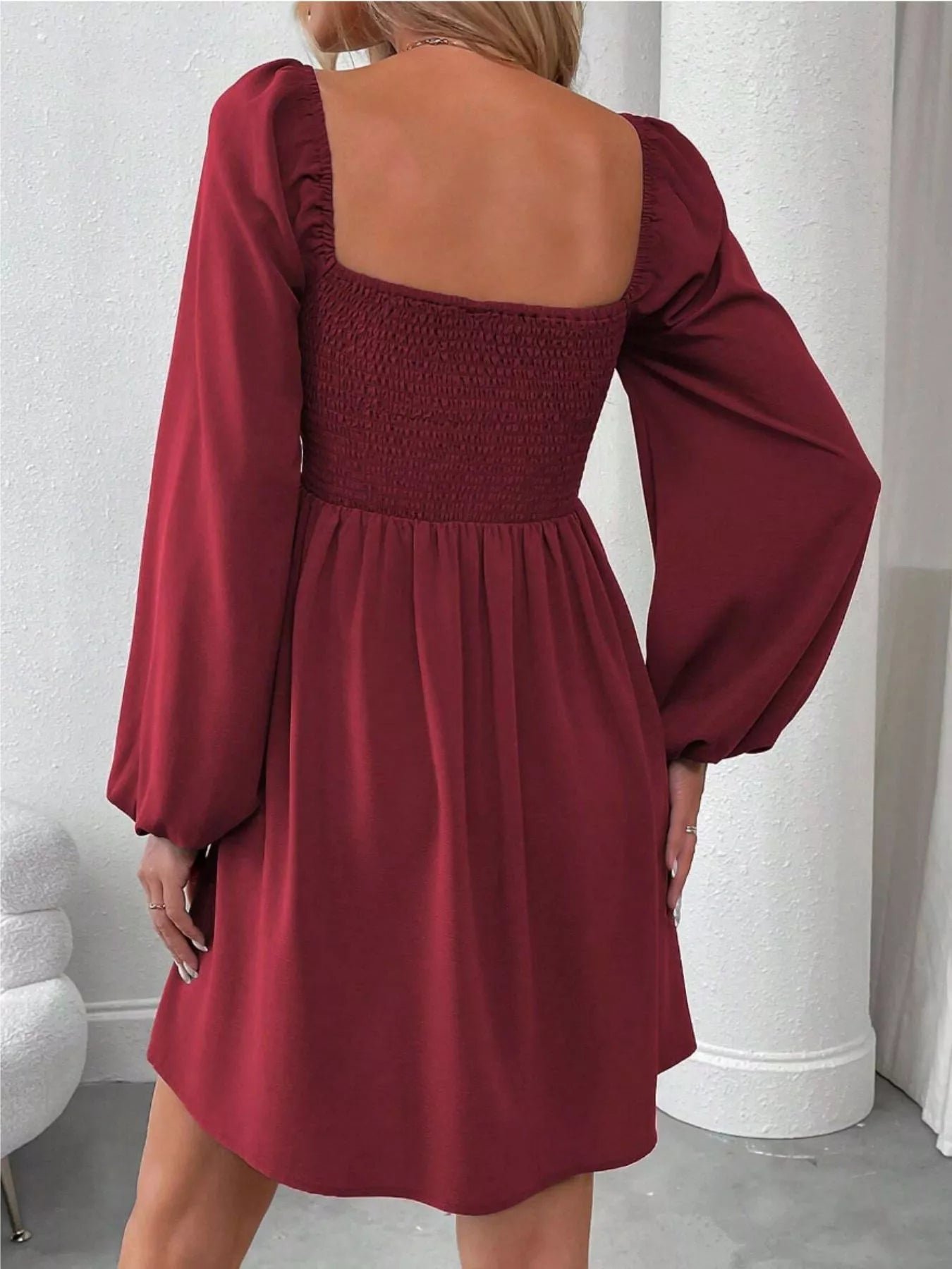 Daisy Rue Ruched Babydoll Mini Dress | 8 Colors | Poundton - Image 12