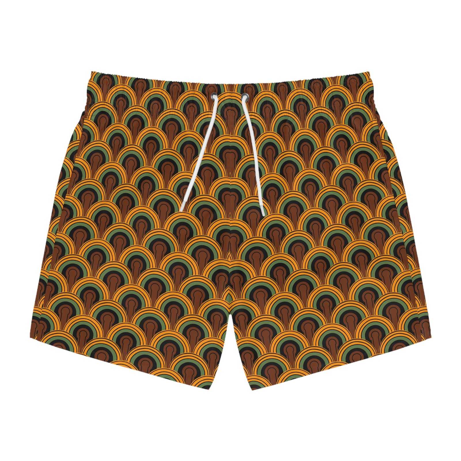 1970's Vintage Room 237 Print Men's Swim Trunks | Pinup Couture Swim - Image 2