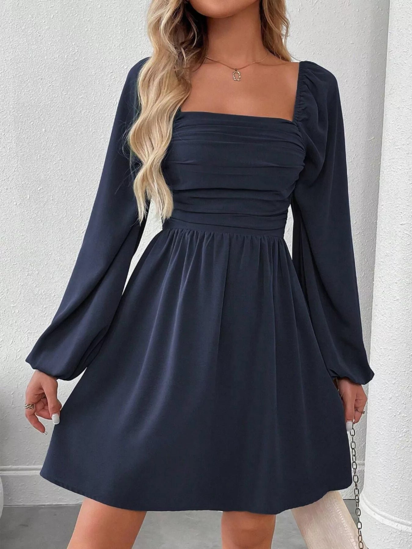 Daisy Rue Ruched Babydoll Mini Dress | 8 Colors | Poundton - Image 23