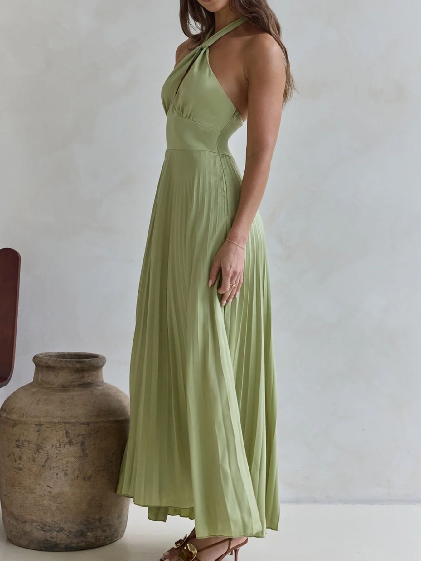Pastel Reverie Halter Maxi Dress | 2 Colors | Poundton - Image 8