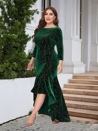 Helga Oscar Plus Size Ruffle Dress | 4 Colors - Image 5