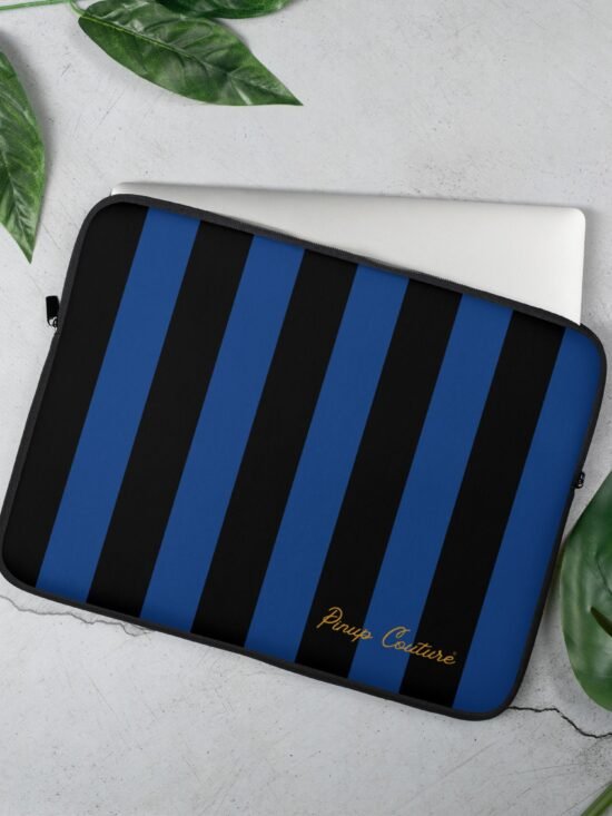 Lindy Nevermore Stripe Computer Laptop Sleeve | Pinup Couture Relaxed