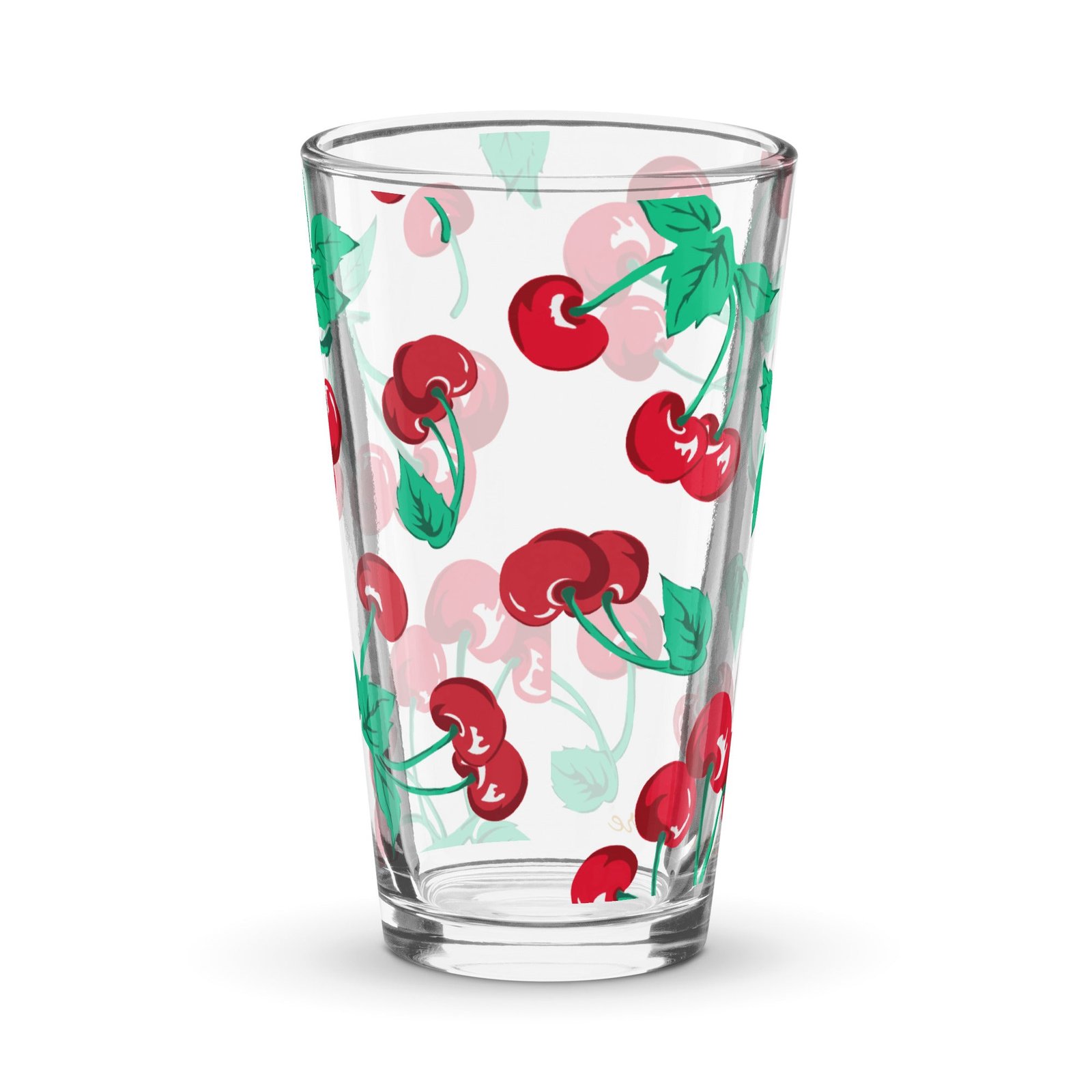 Liza Cherry Girl 16 oz Pint Glass | Pinup Couture Home - Image 2