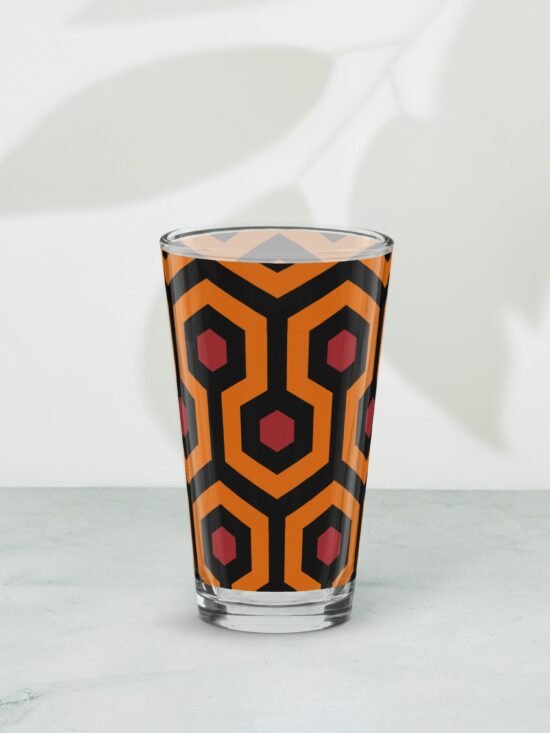 Liza Hotel Hexagon 16 oz Pint Glass | Pinup Couture Home